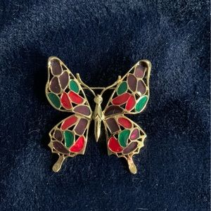 Whimsical butterfly brooch